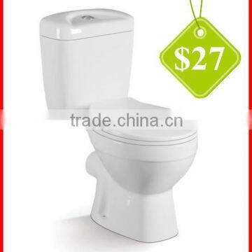 Sanitary wares push button two piece toilet flush ceramic for sale A-3094A