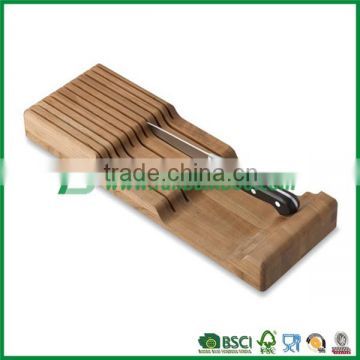 Totally bamboo drawer knife block