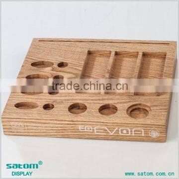Wholesale Natural Wooden Makeup Organizer In Counter photo-2