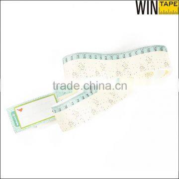 1.5meter New Design Colorful Water proof Personalized Dupont Paper Measuring Tape Custom Logo Gift
