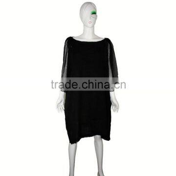 Haute Couture Dress 2016 Breathable Loose Dress With Georgette Sleeves Dress