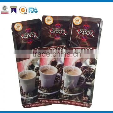 wholesale three side seal round corner plastic bag packaging with tear notch for coffee                        
                                                                                Supplier's Choice