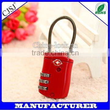 New design Promotional,wholesale 3-Dial Combination TSA Luggage Lock TSA-527