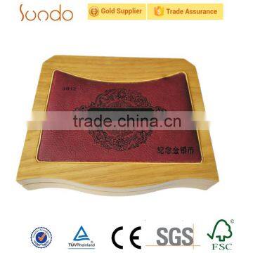 handmade hotsale wood color coin box made of wood