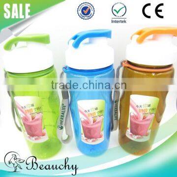 2016 Beauchy OEM plastic sport bottle joyshaker logo