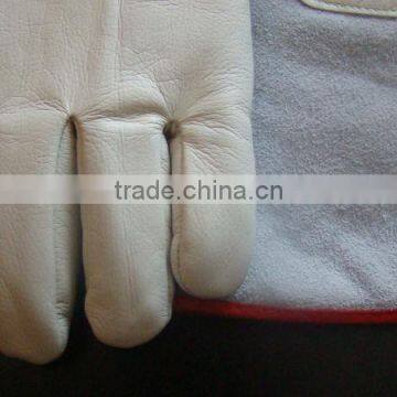 High temperature resistant cowhide glove carbon fiber anti-static gloves