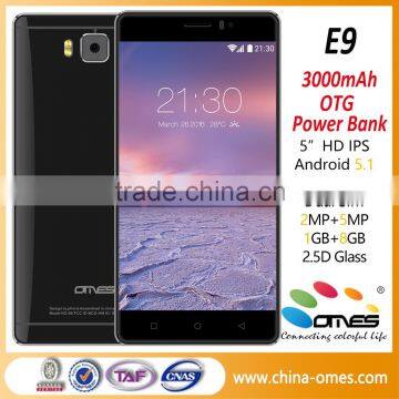 OEM E9 Latset 3G 5 inch quad core mobile phone