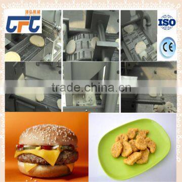 Small Scale Automatic Hamburger Meat Forming and Coating machine