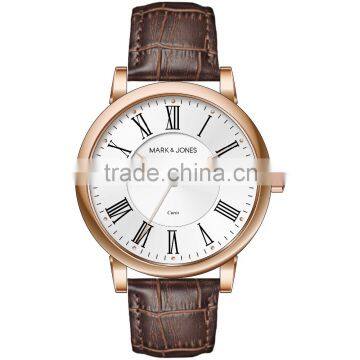 Hot selling Light weight classic leather best quartz watch For men