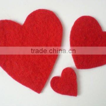 Polyester Felt Shapes heart design