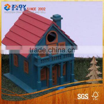 2015 New Product Colorful Wooden Villa Bird House photo-3