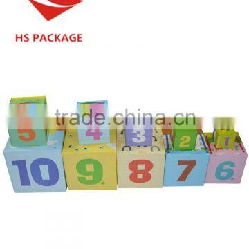 Paper Nesting Boxes Children Toys photo-3