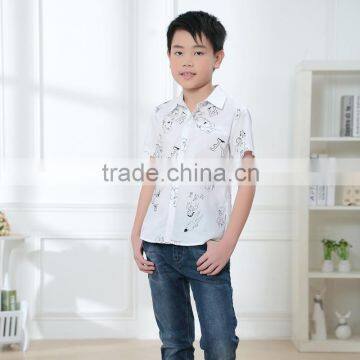 2016 popular boy cotton shirt children casual shirt