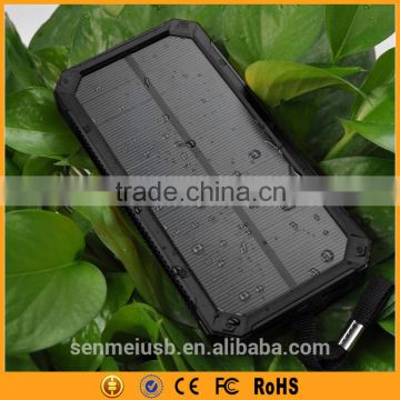 2016 Solar Power Bank Waterproof 12000mah For Laptop Computer