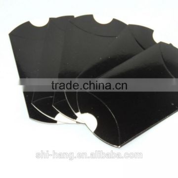 Custom black glossy lamination paper pillow gift packaging boxes