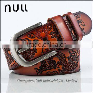 Embossed Pattern Chinese Style Hot Design Women Style Custom Genuine Leather Woman Belt                        
                                                Quality Choice