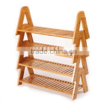 natural and high quality bamboo shoe shelf