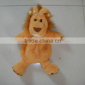 nice light brown lion soft plush animal hot water bottle cover