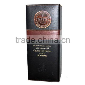 Luxury Faux Leather Wine Box/Wooden Wine Case photo-3