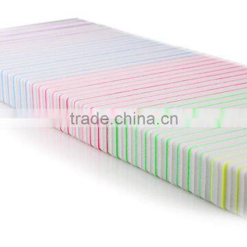 Colorful Rectangle Sandpaper Washable Buffers Nail Art Files Manicure Tools photo-4