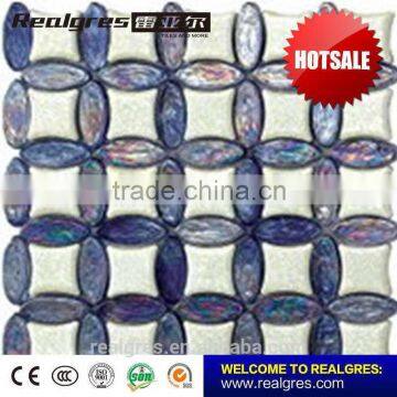 Foshan manufactory stylish swimming pool glass mosaic and wall tile