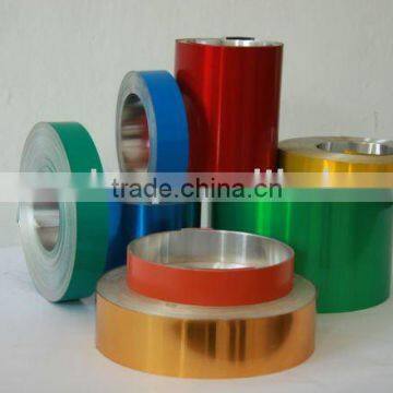 Colored coating aluminum foil for container