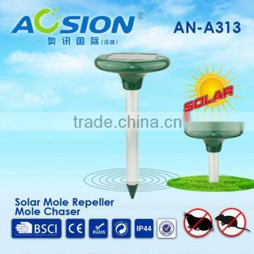 Outdoor mole & vole solar repeller