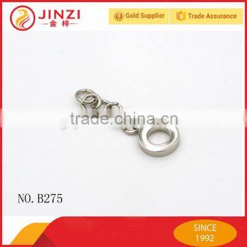 Wholesale Round Ring Head Nickel Color Metal Zipper Puller From China
