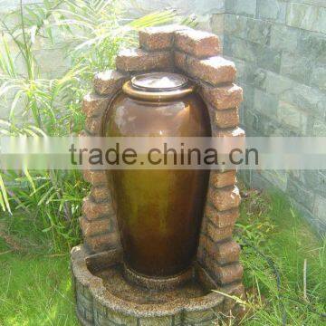 polyresin water fountain for garden