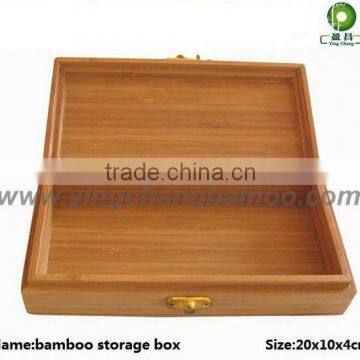 Bamboo foldable tie box storage