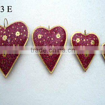 Hearts Christmas hangings Set of 4, Heart & Star Christmas Hangings and christmas Hanging items