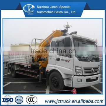 Foton 4X2 lorry truck with loading crane, truck mounted crane, truck with crane