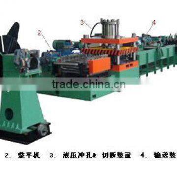 Corrugated beam barrier roll forming machine