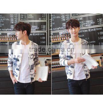 OEM Brand Young Men and Women Jackets Couples Outfits Clothing Print Zipper Cardigan Coat Baseball Outfitting photo-4