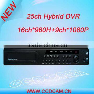 H.264 25ch Hybrid DVR Support 16ch *960H+9ch*1080P Can put 4 pcs HDD(HVR8325)