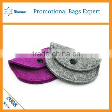 Newest design fashion mini wool felt coin purse