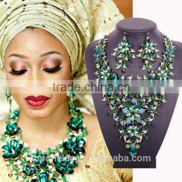 wholesale african wedding set jewelry crystal/big fashion heavy kundan jewelry set                        
                                                Quality Choice