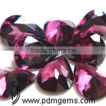 Rhodolite Garnet Pear Cut Faceted Lot For Silver Necklace From Manufacturer