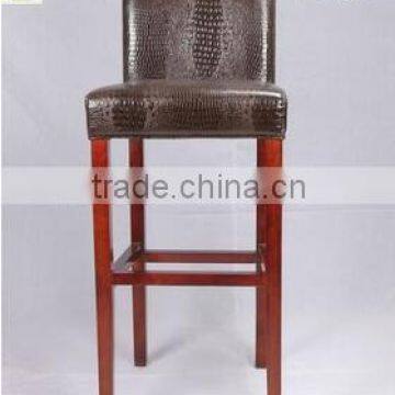 2016 Latest wooden high back modern bar stools