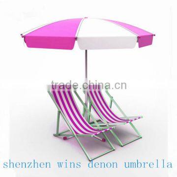 48 inch beach double folding chair with umbrella