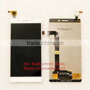 new LCD+TP for Highscreen Spade /5.5" LCD Display+Touch Screen Digitizer Panel Assembly Replacement