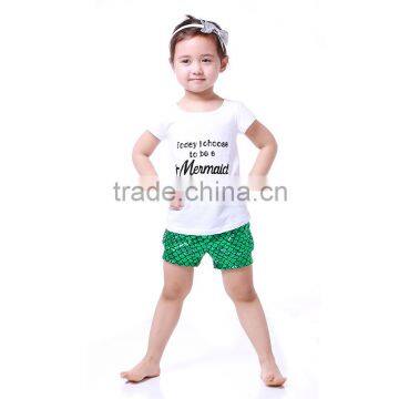 2016 baby girls mermaid outfits,wholesale girls childrens boutique clothing