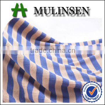 Textile wholesale stripe pattern 65% polyester 35% cotton 1x1 yarn dyed fabric