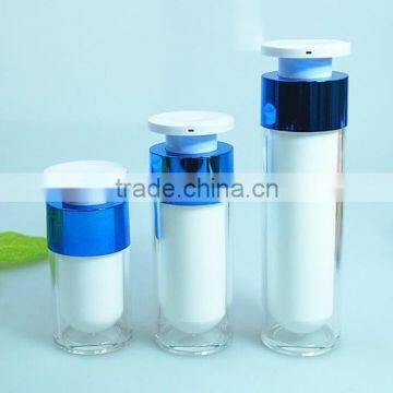 Cap lock round plastic airless bottles