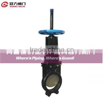 Bi-directional manual knife gate valve