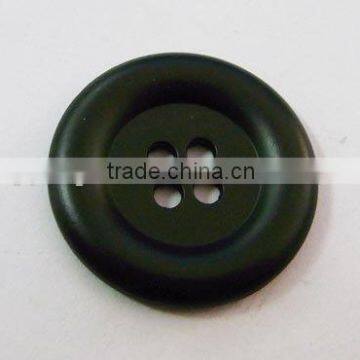 Black metal 4-holes hand sewing button for garments