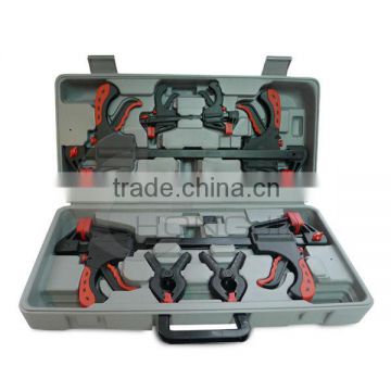 10pc Wood Working Tool Clamp Set In A Blow Mold Case