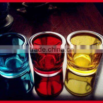 colorful thick wall glass candle holder