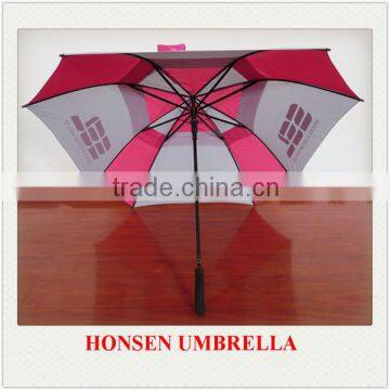 Branded and promotional umbrella two-tier golf umbrella square rain umbrella