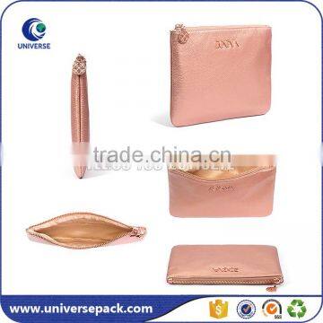 Printed Logo Leather Document Bag With Polyester Lining for Export photo-2